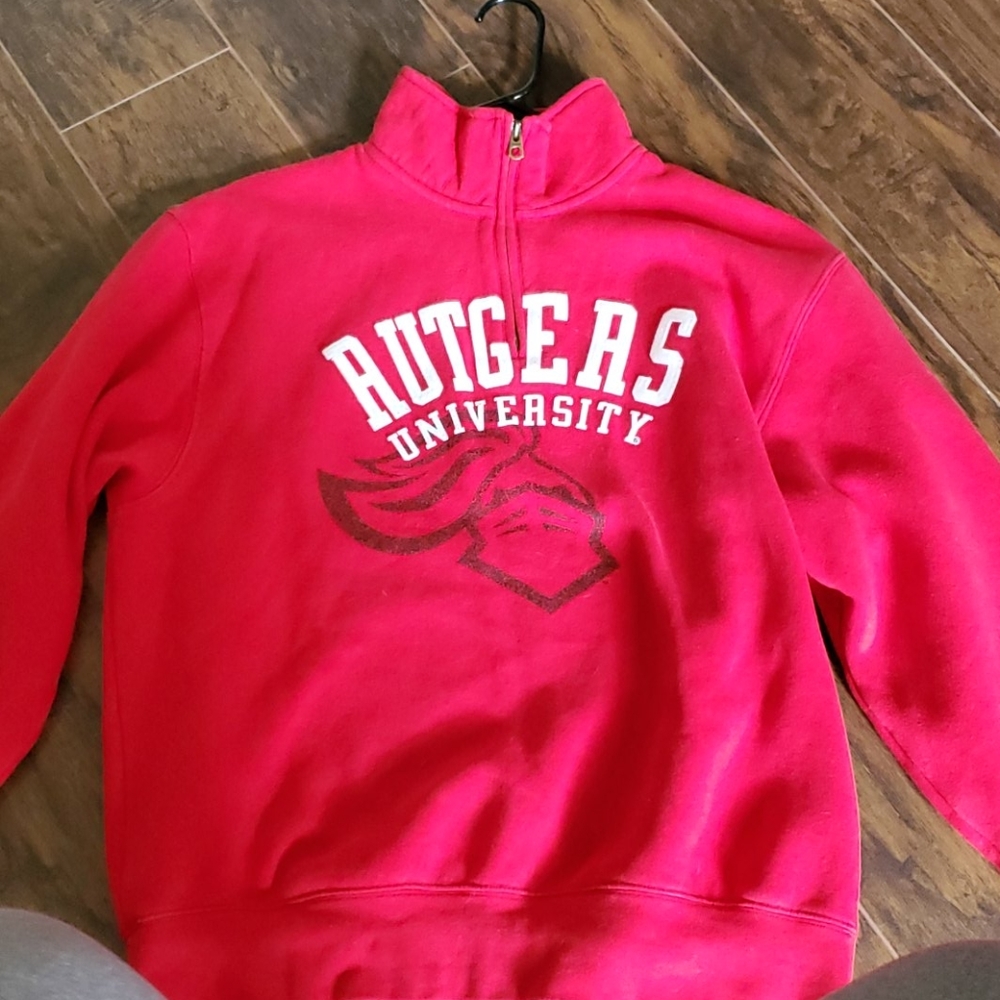 Scarlet Knight Red Rutgers Quarter-Zip Sweatshirt